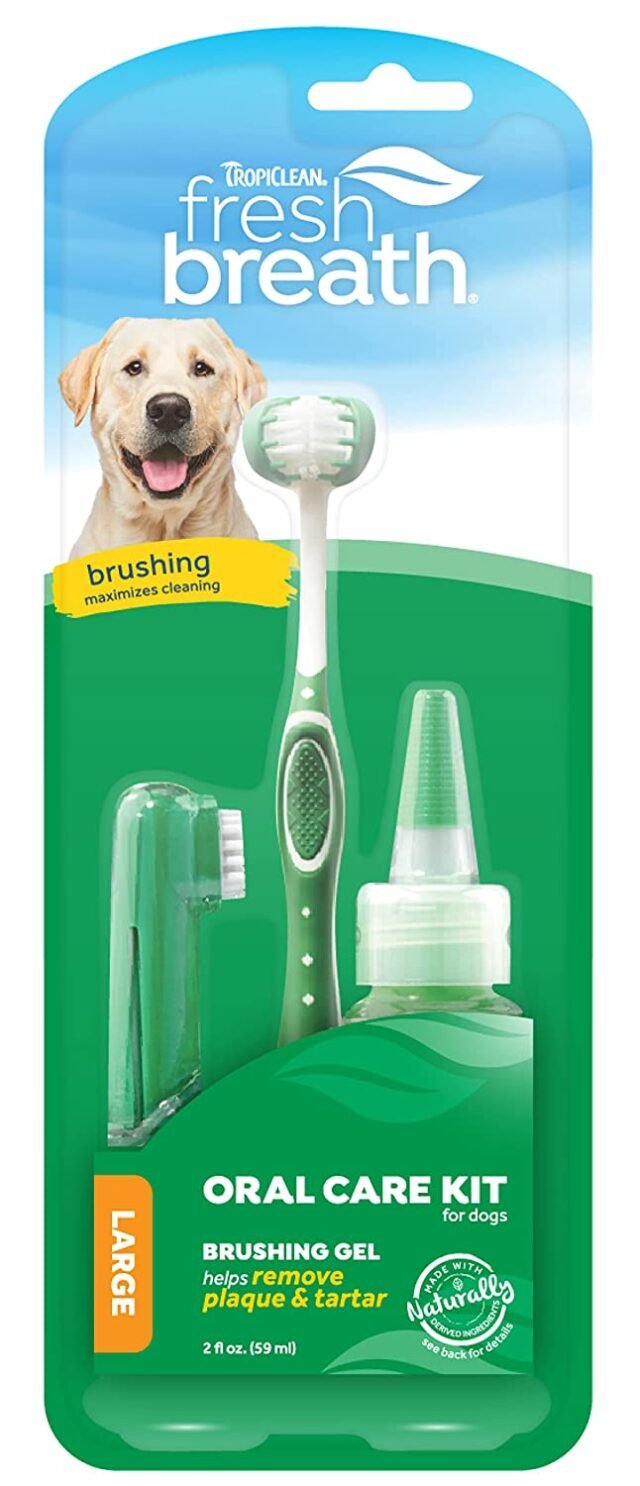 Tropiclean -  Fresh Breath Oral Care Kit for Dogs